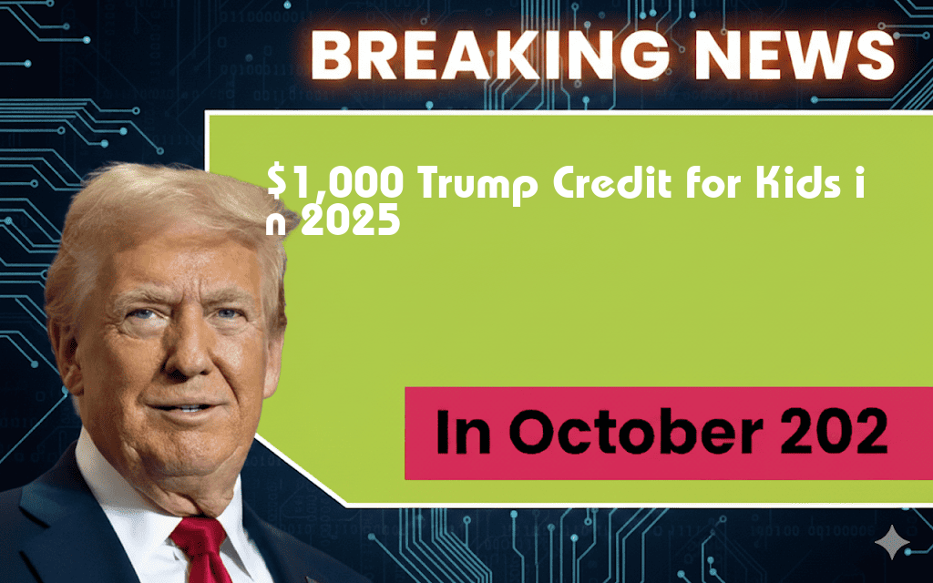 $1,000 ‘Trump Account’ Credit Planned for Every Child in 2025