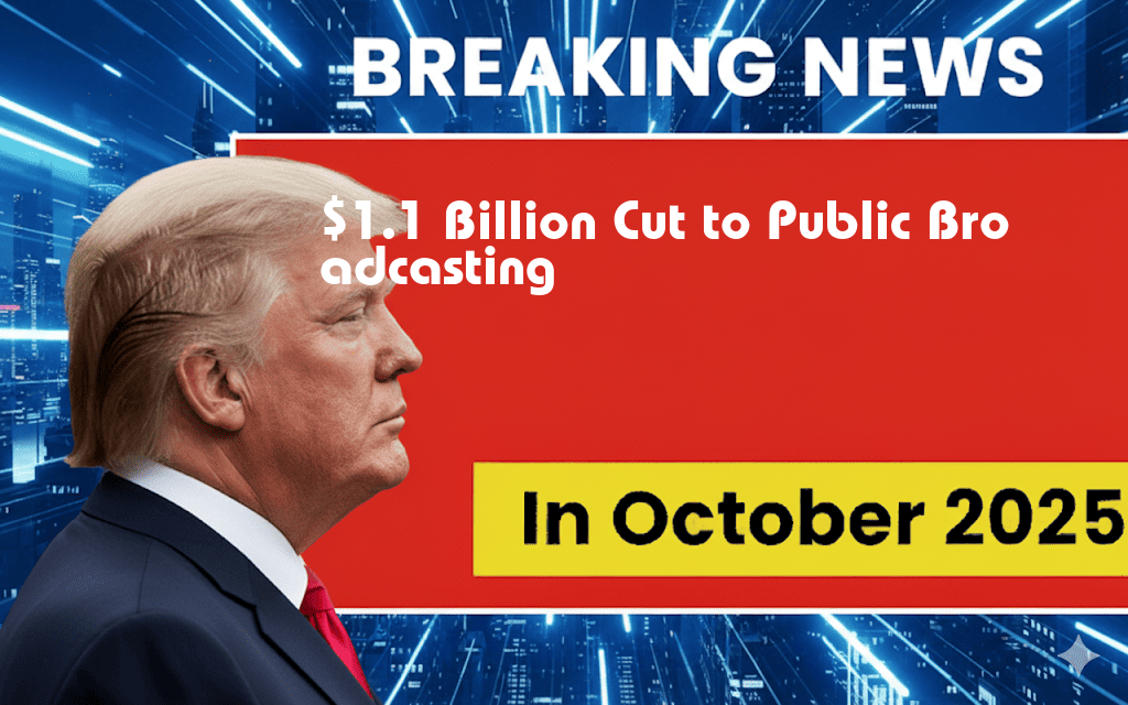 $1.1 Billion Slash to Public Broadcasting in Rescissions Legislation