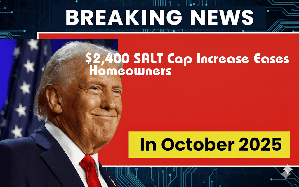 $2,400 Increase in SALT Cap to $40,000 Provides Significant Relief for Homeowners